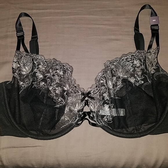 Lane Bryant Other - NWOT 38G Unlined Lace & Mesh Balconette Bra